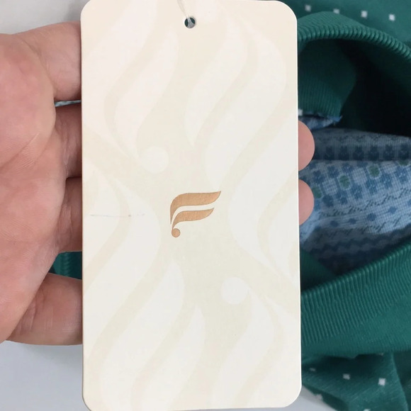 Fabletics Legging Womens XS 4 Green High-Waisted Seamless Fair Isle Dark Jade - Picture 10 of 15